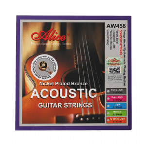 Alice AW456-L комплект струн для акустической гитары (12-53)