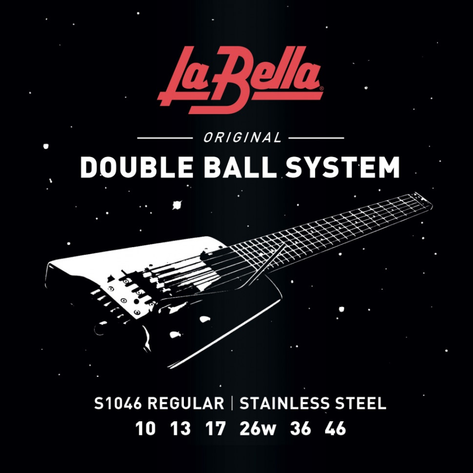 La Bella S1046 комплект струн для электрогитары без головы грифа (10-46)