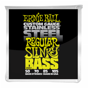 Струны для бас-гитары Ernie Ball 2842 Regular Slinky Bass Stainless Steel 50-105
