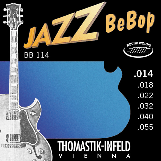 Струны для электрогитары Thomastik BB114 Jazz BeBop 14-55