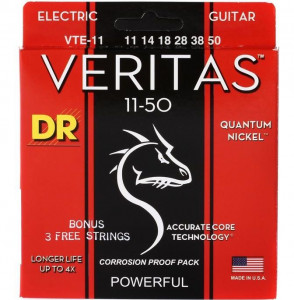DR Strings VTE-11 Veritas Quantum Nickel Electric 11-50 струны для электрогитары