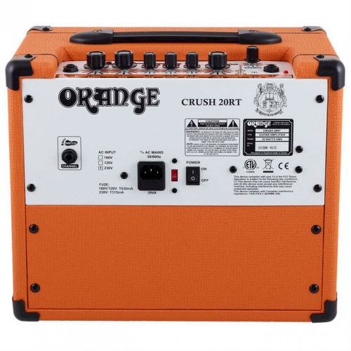 Orange Crush 20RT комбо для электрогитары, 20 ватт, 2 канала, 1х8", ревер, тюнер, оранжевый