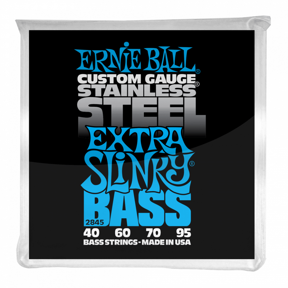 Струны для бас-гитары Ernie Ball 2845 Extra Slinky Bass Stainless Steel 40-95