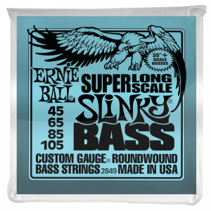 Струны для бас-гитары Ernie Ball 2849 Super Long Scale Slinky Nickel Wound Bass 45-105