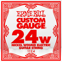 ​Одиночная струна для электрогитары Ernie Ball 1124, Nickel Wound​, 24