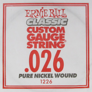 Ernie Ball 1226 струна для электро и акустических гитар, калибр .026