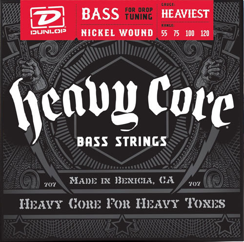 Струны для бас-гитары Dunlop 55-120 Heavy Core Heaviest DBHCN55120