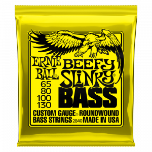 Струны для бас-гитары Ernie Ball 2840 Beefy Slinky Nickel Wound Bass 65-130