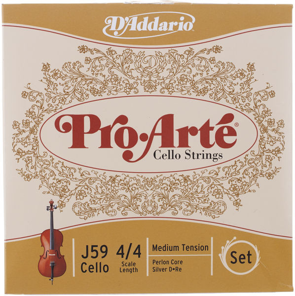 Струны для виолончели D'Addario J59-4/4M Pro-Arte 4/4