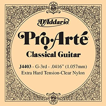 Одиночная струна для классической гитары D'Addario J4403 Pro-Arte Nylon 3 G/соль