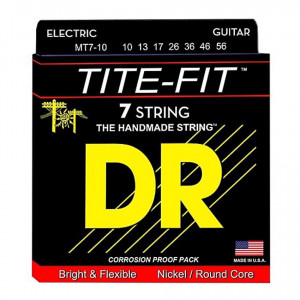 DR MT7-10 Tite-Fit Nickel Plated Electric 10-56 струны для электрогитары