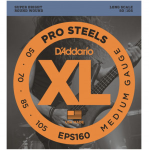 Струны для бас-гитары D'Addario EPS160 ProSteels Bass Medium 50-105 Long Scale