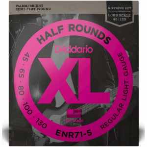 D'addario ENR71-5, 45-130 струны для 5 струнной бас-гитары	