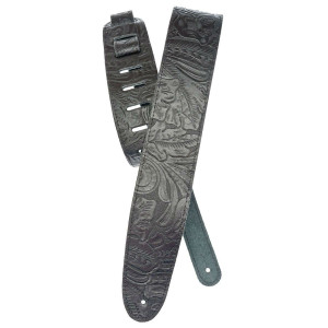 Planet Waves 25LE00 гитарный ремень кожаный "Embossed", чёрный