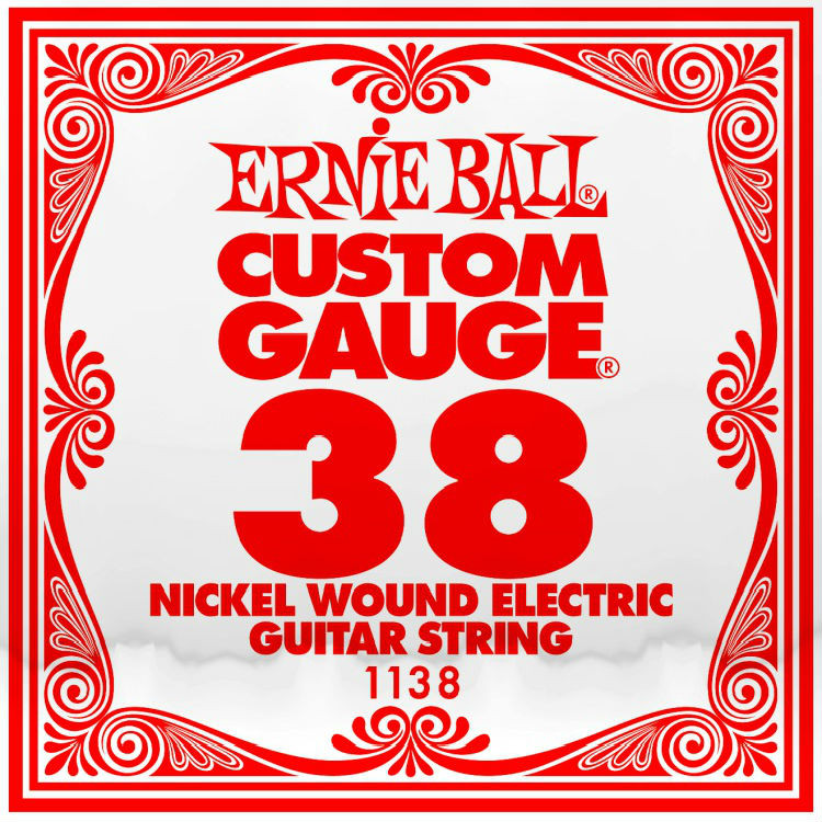 ​Одиночная струна для электрогитары Ernie Ball 1138, Nickel Wound​, 38