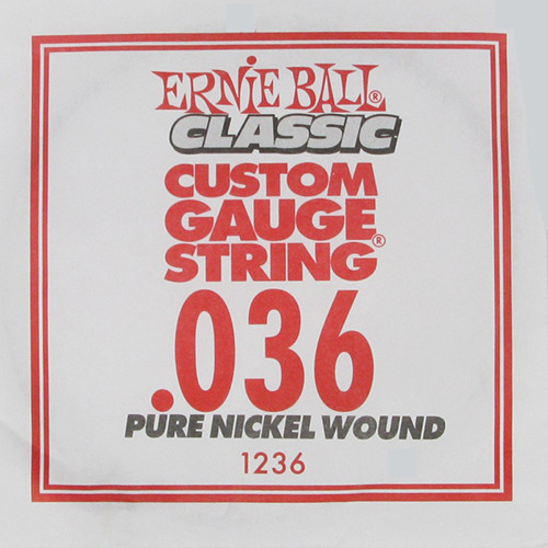 Ernie Ball 1236 струна для электро и акустических гитар, калибр .036