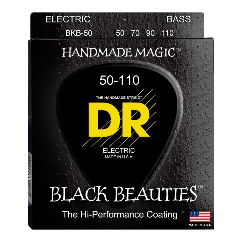 DR Strings BKB-50 Black Beauties Black Coated Bass 50-110 струны для бас-гитары