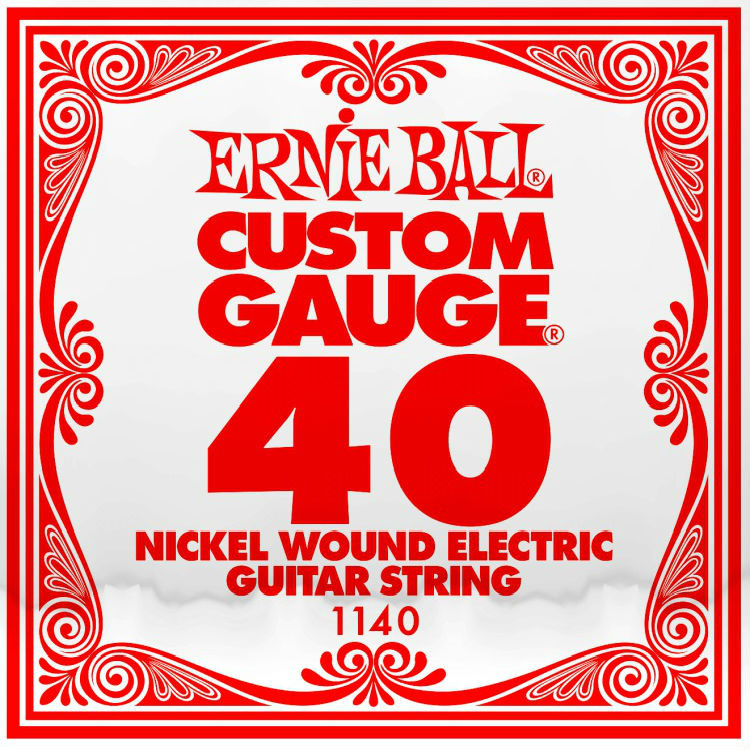 ​Одиночная струна для электрогитары Ernie Ball 1140, Nickel Wound​, 40