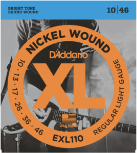 Струны для электрогитары D'Addario 10-46 EXL110 Nickel Wound Regular Light​