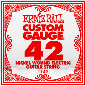 ​Одиночная струна для электрогитары Ernie Ball 1142, Nickel Wound​, 42