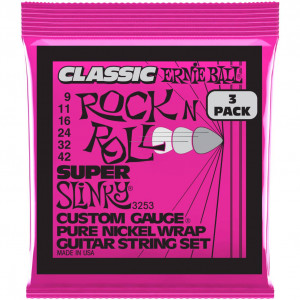 Ernie Ball 3253 Pure Classic RNR Slinky Super 3 Pack 9-42 струны для электрогитары