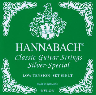 Hannabach 815LT Green Silver Special комплект струн для классической гитары