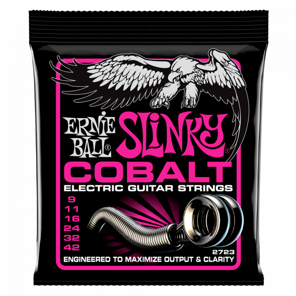 Струны для электрогитары Ernie Ball 2723 Super Slinky Cobalt 9-42