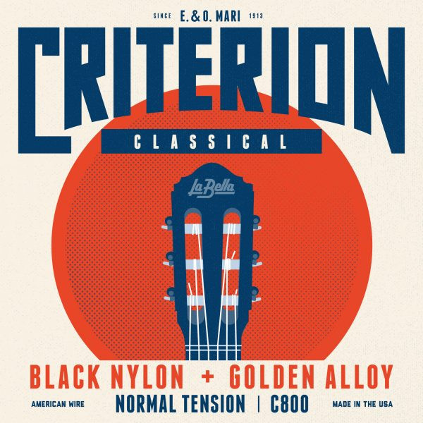 La Bella C800 Criterion Black Nylon Classical струны для классической гитары