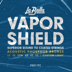 ​Струны для акустической гитары La Bella VSA1152 Vapor Shield Acoustic Extra Light 11-52