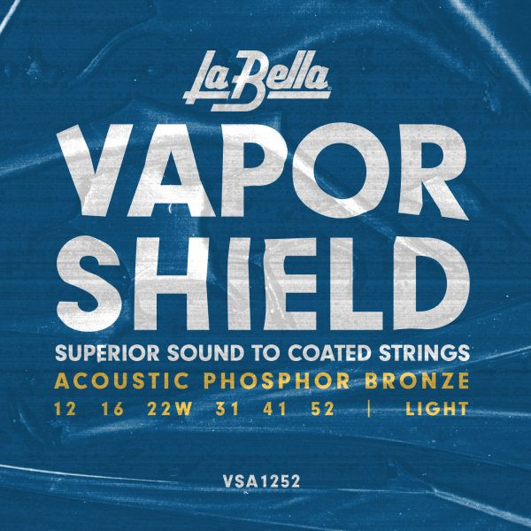 ​Струны для акустической гитары La Bella VSA1252 Vapor Shield Acoustic Light 12-52​