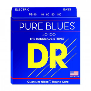 DR PB-40 Pure Blues Quantum-Nickel 40-100 струны для бас-гитары