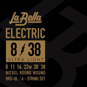 ​Струны для электрогитары La Bella HRS-UL Nickel Rounds Ultra Light 8-38