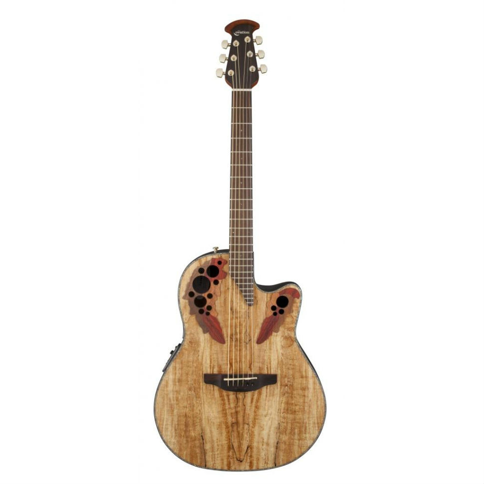 Ovation CE44P-SM Celebrity Elite Plus Mid Cutaway Natural Spalted Maple гитара
