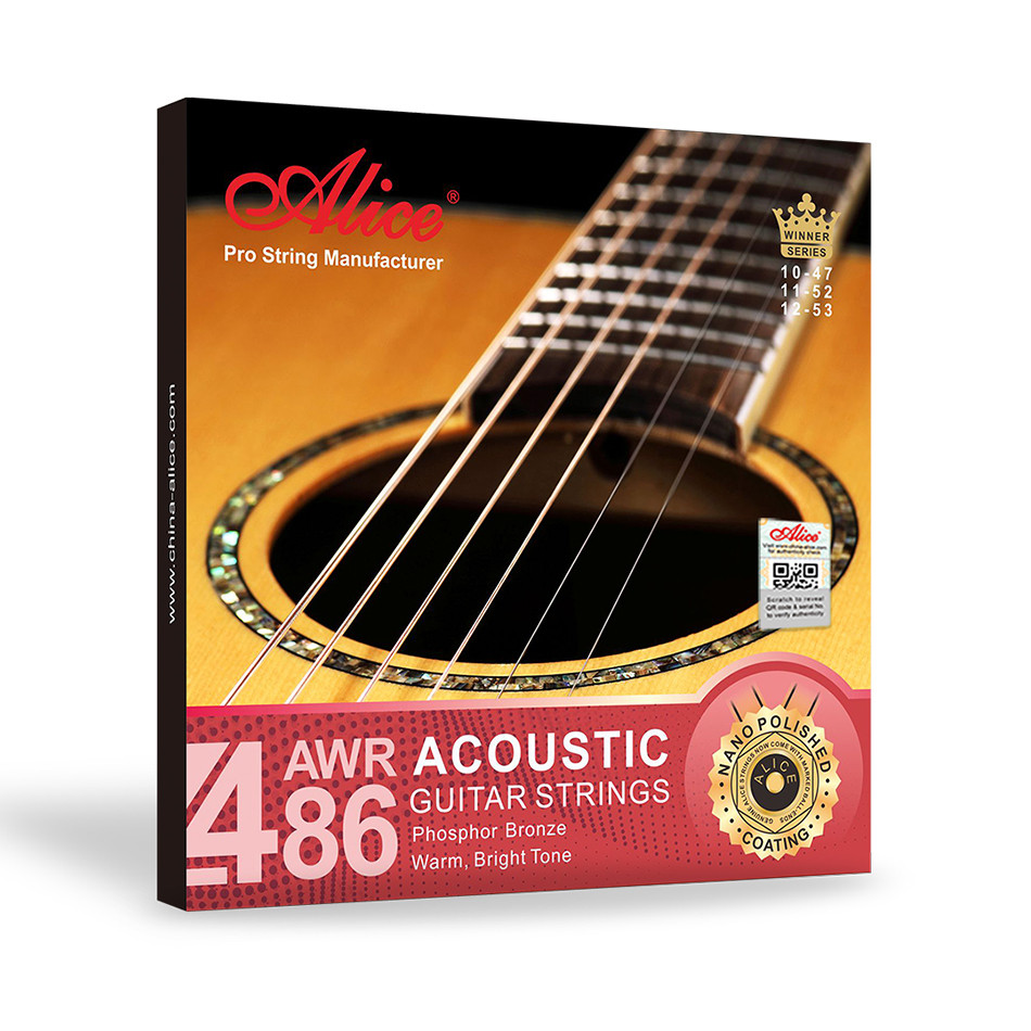 Alice AWR486-SL комплект струн для акустической гитары (11-52)