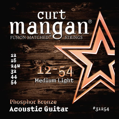 ​Струны для акустической гитары Curt Mangan Phosphor Bronze 12-54