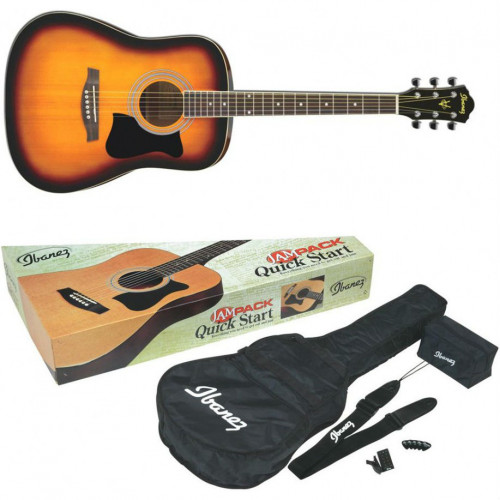 Ibanez V50NJP Vintage Sunburst акустическая гитара с набором для начинающих гитаристов