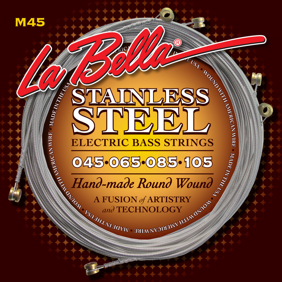 ​Струны для бас-гитары La Bella M45 Stainless Steel 45-105