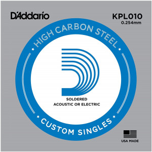 D'Addario KPL010 - Plain Steel одиночная струна .010