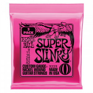 Струны для электрогитары Ernie Ball 3223 Super Slinky 9-42 3-pack