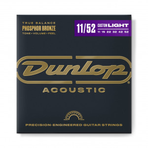 Струны для акустической гитары Dunlop DAP1152 Phosphor Bronze Medium Light 11-52