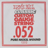 Ernie Ball 1252 струна для электро и акустических гитар, калибр .052