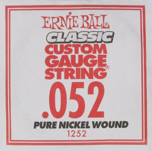 Ernie Ball 1252 струна для электро и акустических гитар, калибр .052