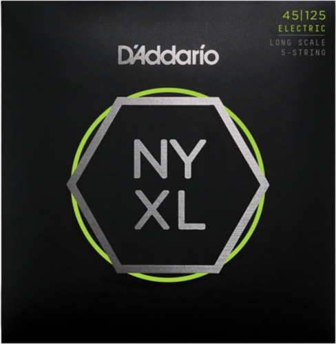 Струны для бас-гитары D'Addario NYXL45125 Light Top Med Bottom NYXL 45-125