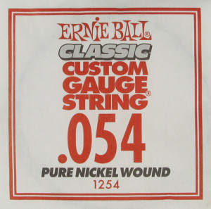 Ernie Ball 1254 струна для электро и акустических гитар, калибр .054