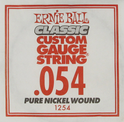 Ernie Ball 1254 струна для электро и акустических гитар, калибр .054