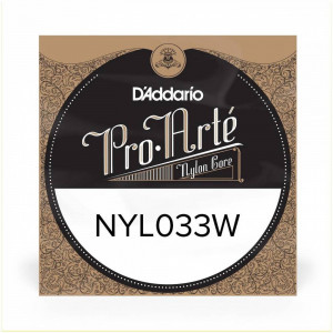 D'addario NYL033W одиночная струна для классической гитары .033	