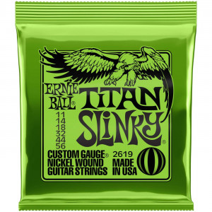 Ernie Ball 2619 Titan Slinky Nickel Wound11-56 струны для электрогитары