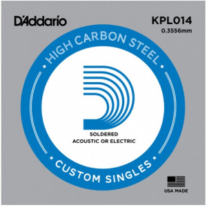 D'Addario KPL014 - Plain Steel одиночная струна .014