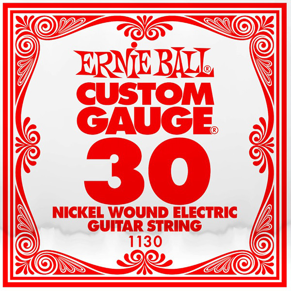 ​Одиночная струна для электрогитары Ernie Ball 1130, Nickel Wound​, 30