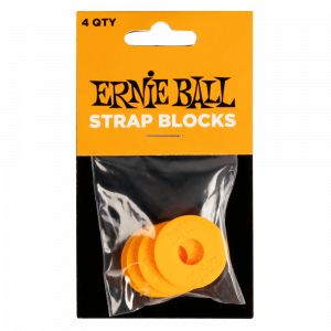 Ernie Ball 5621 Strap Blocks Orange стреплоки фиксаторы ремня, 4 шт., оранжевый
